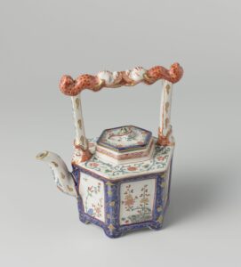 茶壶，约1730年，淡色陶器，荷兰国家博物馆收藏(BK-NM-12400-332)